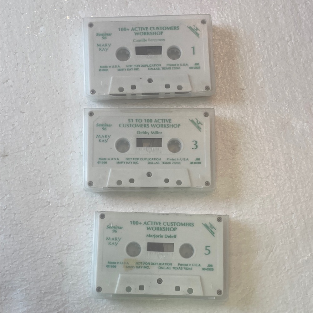 Vintage 90s Mary Kay cosmetics consultant directors training Cassette Tape Set